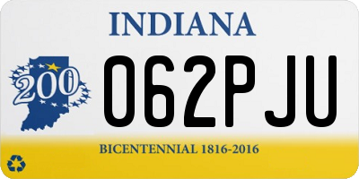 IN license plate 062PJU