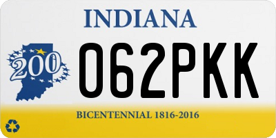 IN license plate 062PKK