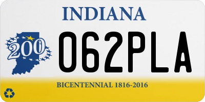 IN license plate 062PLA
