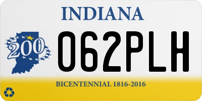 IN license plate 062PLH