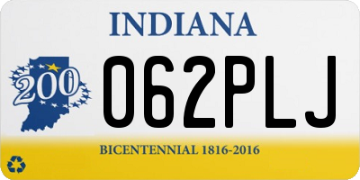 IN license plate 062PLJ