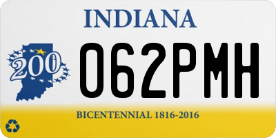 IN license plate 062PMH