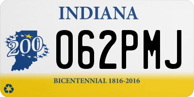 IN license plate 062PMJ