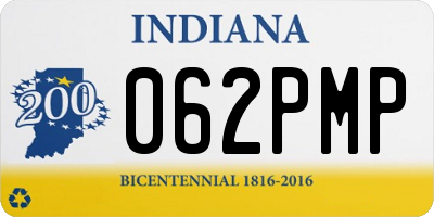 IN license plate 062PMP