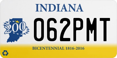 IN license plate 062PMT