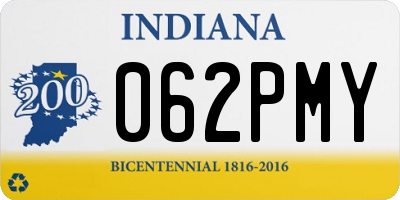 IN license plate 062PMY