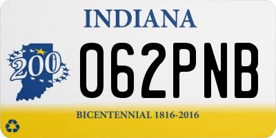 IN license plate 062PNB