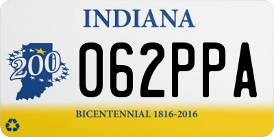 IN license plate 062PPA