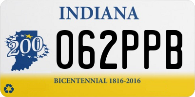 IN license plate 062PPB