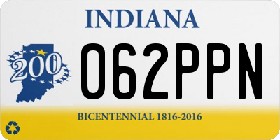 IN license plate 062PPN