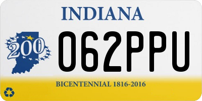 IN license plate 062PPU
