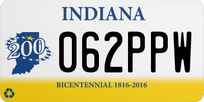 IN license plate 062PPW