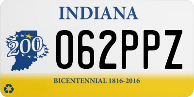 IN license plate 062PPZ