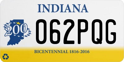 IN license plate 062PQG