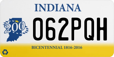 IN license plate 062PQH