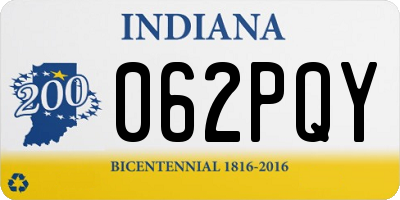 IN license plate 062PQY