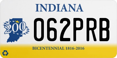 IN license plate 062PRB