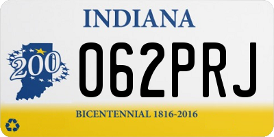 IN license plate 062PRJ