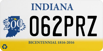 IN license plate 062PRZ