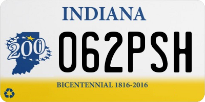 IN license plate 062PSH