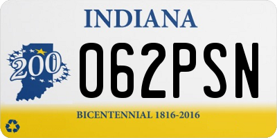 IN license plate 062PSN