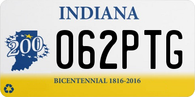 IN license plate 062PTG