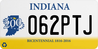 IN license plate 062PTJ