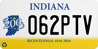 IN license plate 062PTV