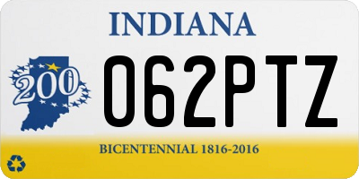 IN license plate 062PTZ