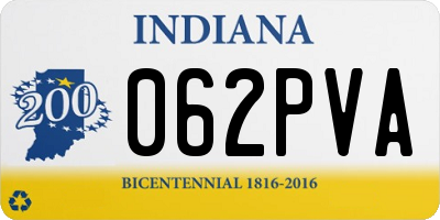 IN license plate 062PVA