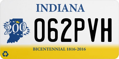 IN license plate 062PVH