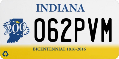 IN license plate 062PVM