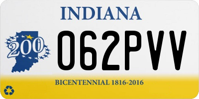 IN license plate 062PVV