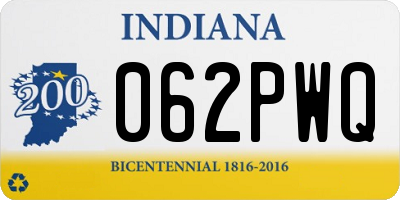 IN license plate 062PWQ