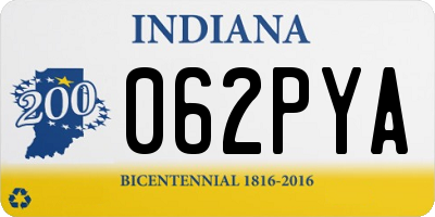 IN license plate 062PYA