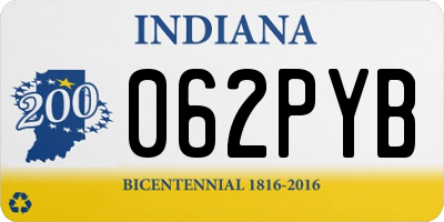 IN license plate 062PYB