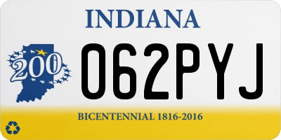 IN license plate 062PYJ