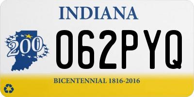 IN license plate 062PYQ