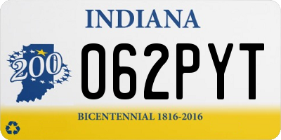 IN license plate 062PYT