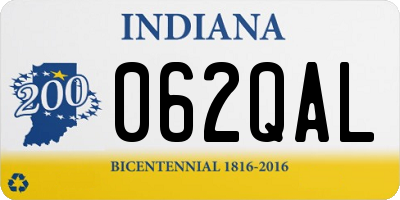 IN license plate 062QAL