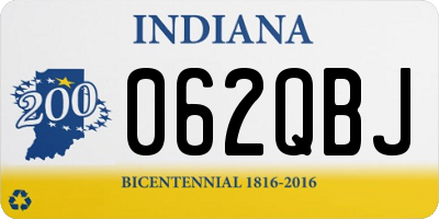 IN license plate 062QBJ