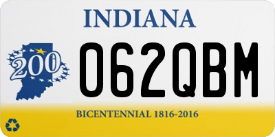 IN license plate 062QBM