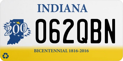 IN license plate 062QBN