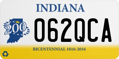 IN license plate 062QCA