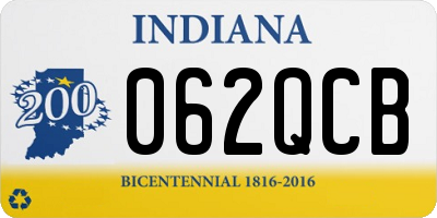 IN license plate 062QCB