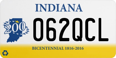 IN license plate 062QCL