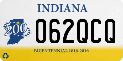 IN license plate 062QCQ