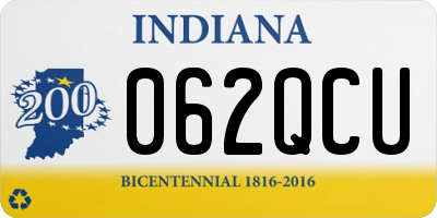IN license plate 062QCU