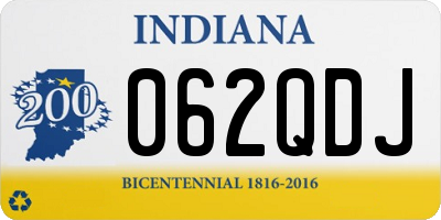 IN license plate 062QDJ