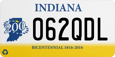 IN license plate 062QDL